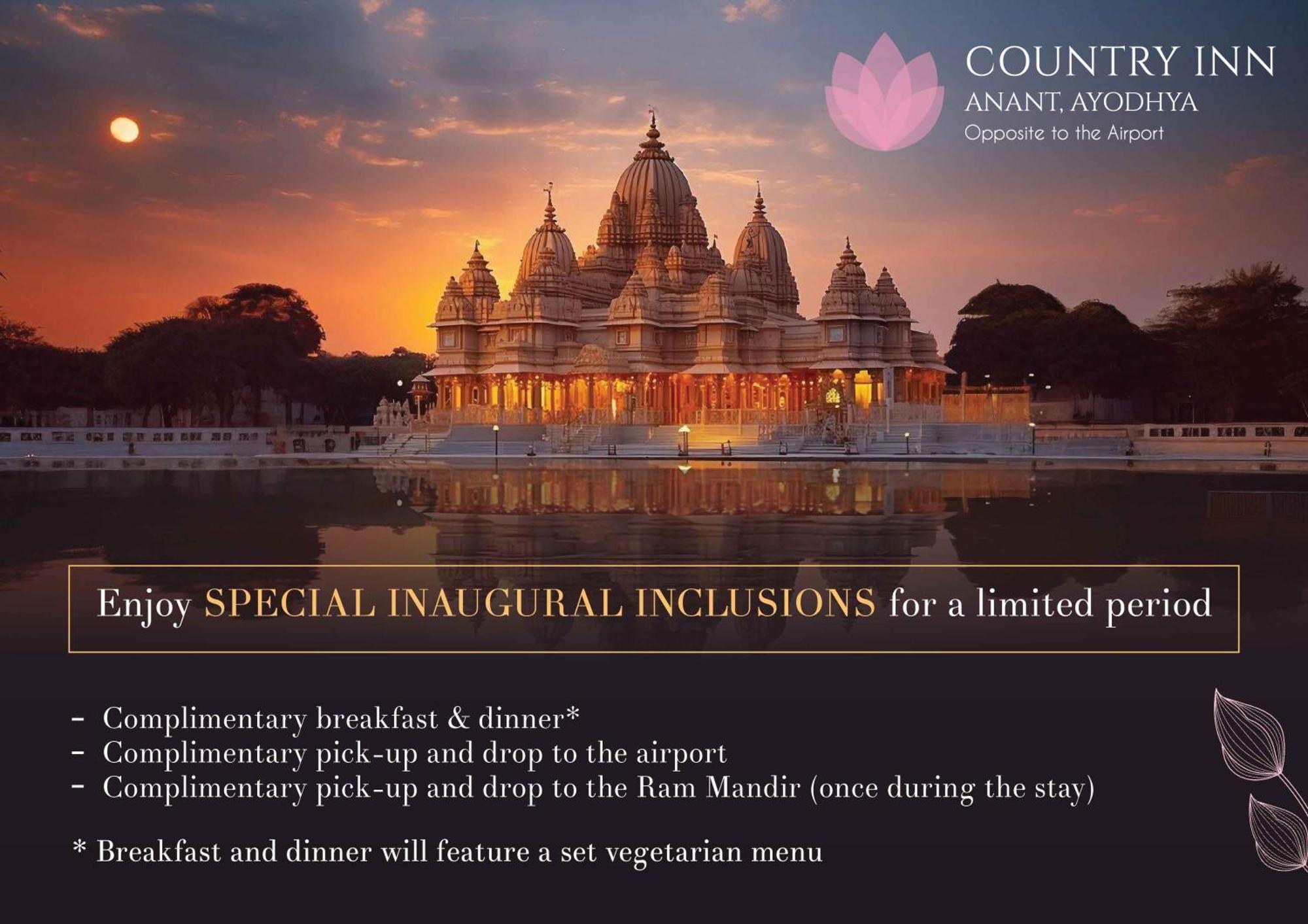 Country Inn Ayodhya - Opposite Airport Bagian luar foto